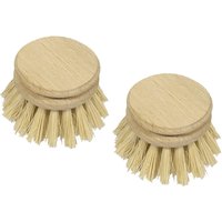 Eddingtons Valet Plant Fibre Traditional Dish Brush Replacement Heads - Pack of 2 at Natural Collection Eddingtons Valet Plant Fibre Traditional Dish Brush Replacement Heads - Pack of 2.