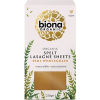 Biona Organic Spelt Lasagne Pasta Sheets - 250g