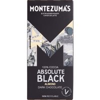 Montezumas Absolute Black with Almonds Chocolate Bar - 90g