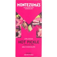 Montezumas Hot Pickle Milk Chocolate with Chilli & Lime Bar - 90g