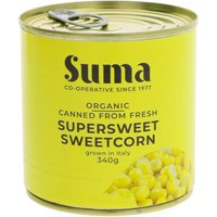 Suma Organic Sweetcorn - Naturally Super Sweet - 340g