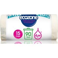 Ecozone Biodegradable Bin Liners - 90L - Roll of 15