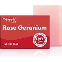 Friendly Soap Rose Geranium Soap Bar - 95g at Natural Collection Friendly Soap Rose Geranium Soap Bar - 95g.