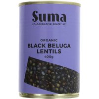 Suma Organic Black Beluga Lentils - 400g