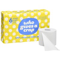 Who Gives a Crap Recycled Double Length Toilet Tissue - 6 Rolls