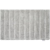 Grey Bamboo Stripe Bath Mat - 50 x 80cm