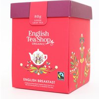 English Tea Shop Organic & Fairtrade Premium Whole Leaf English Breakfast Tea - 80g