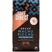 Cafédirect Fairtrade Machu Picchu Decaffeinated Coffee Beans - 227g