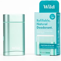 Wild Aqua Case and Fresh Cotton & Sea Salt Deodorant Starter Pack - 43g