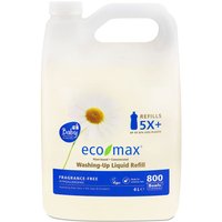 Eco-Max Washing-Up Liquid Refill - Fragrance Free & Baby - 4L