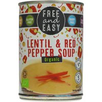Free & Easy Organic Lentil & Red Pepper Soup - 400g