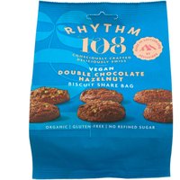 Rhythm 108 Vegan Double Chocolate Hazelnut Biscuit Sharing Bag - 135g
