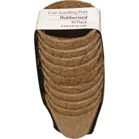 Rubberised Coir Seedling Pots - Medium Round - Pack of 10
