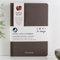 VENT for Change Recycled Sucseed A6 Notebook - Coffee Bean - 160 pages