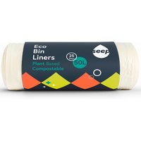 Seep Large Compostable Bin Liners - 50L - 25 bags at Natural Collection Seep Large Compostable Bin Liners - 50L - 25 bags.
