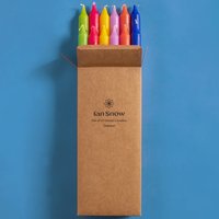 Ian Snow Bright Summer Dinner Candles - Set of 12 at Natural Collection Ian Snow Bright Summer Dinner Candles - Set of 12.