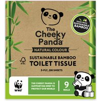 The Cheeky Panda Natural Colour Bamboo Toilet Tissue - 9 Rolls The Cheeky Panda Natural Colour Bamboo Toilet Tissue - 9 Rolls