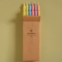 Ian Snow Spring Pastel Dinner Candles - Set of 12 at Natural Collection Ian Snow Spring Pastel Dinner Candles - Set of 12.