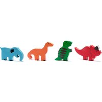 Fair Trade Wooden Dinosaur Toys - Set of 4