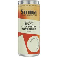 Natural Collection Suma Organic Sparkling Kombucha Peach Turmeric 250ml