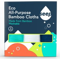 Seep All Purpose Bamboo Cloth - Pack of 3 at Natural Collection Seep All Purpose Bamboo Cloth - Pack of 3.