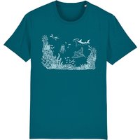 Frank & Faith Reef Explorer T-Shirt - Ocean Depth at Natural Collection Frank & Faith Reef Explorer T-Shirt - Ocean Depth.