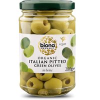 Biona Organic Italian Pitted Green Olives - 280g at Natural Collection Biona Organic Italian Pitted Green Olives - 280g.