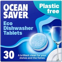 OceanSaver Plastic Free Eco Dishwasher Tablets - 30 Tabs at Natural Collection OceanSaver Plastic Free Eco Dishwasher Tablets - 30 Tabs.
