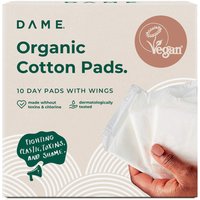 Natural Collection Enjoy 20% Discount on DAME Organic Cotton Day Pads with Wings 10 Pack