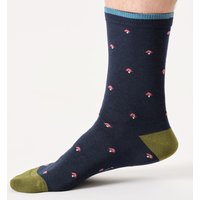 Natural Collection Enjoy 40% Off Thought Seasons Toadstool Socks Navy UK711