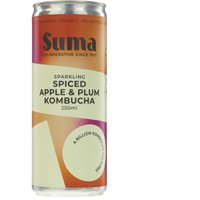 Natural Collection Suma Organic Sparkling Kombucha Apple Plum Cinnamon 250ml
