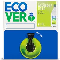 Ecover Washing Up Liquid Refill Bag in a Box - Lemon & Aloe Vera - 15L