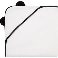 Panda White Bamboo Hooded Towel Newborn - 75 X 75