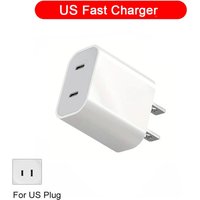 40W Dual USB C PD-oplader Snel opladen USB-C Type C Snelle telefoonopladeradapter voor iPhone 15 14 13 Pro Max iPad Air-wandoplader