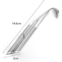 Pipe te infuser rostfritt stål te sil set metall te sil för puer te ört te verktyg tillbehör