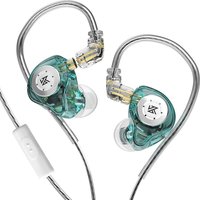 Kz edx pro hörlurar hifi bas hörlurar i örat hörlurar sport brusreducerande headset 3.5mm in-ear hörlurar