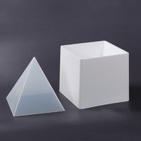 15cm superstora pyramidformar av silikonhartsform hantverkssmycken med plasttillverkningsverktyg