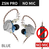 Kz zsn pro 1ba 1dd interne hibridos van hifi-technologie, auriculares metalicos de graves, auriculares portivos c