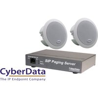 CyberData SIP Paging Server Kit w/(2) Ceiling Speakers