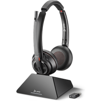 Poly Savi 8220 UC USB-A DECT Wireless Stereo Headset - Standard - New