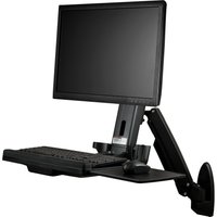 StarTech Wall Mounted Sit Stand Desk - For Single Monitor up to 24in