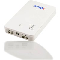iMicro PB-IM5000W 5000mAh Lithium Polymer Battery Power Bank - White