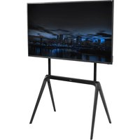 VIVO Black Steel Easel Studio TV Stand