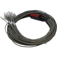 Custom Cable QWIK 6' 25x2 RJ11 Octopus Cable with Female RJ21x Amp Connector