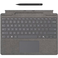 Microsoft Surface Pro Keyboard w/ Slim Pen - For Surface Pro 8, 9, 10, & X (Platinum)