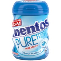 Mentos zuckerfreie Kaugummi mit frischem Minzgeschmack und Süßungsmitteln