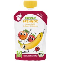Freche Freunde Bio Quetschie Banane, Apfel, Erdbeere & Himbeere 100g