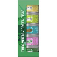 BIO Packung mit 5 Minidosen mit aromatisierten grünen Tees