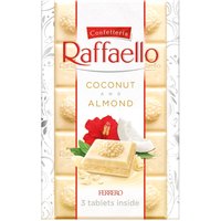 Raffaello Tafel mit weißem Schokoladengeschmack und cremigem Kern