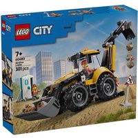 LEGO, City, Yellow Backhoe Loader